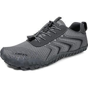 Ubfen Mens Size 13 Gray Elastic Lace Up Non Slip Quick Dry Barefoot Water Shoes